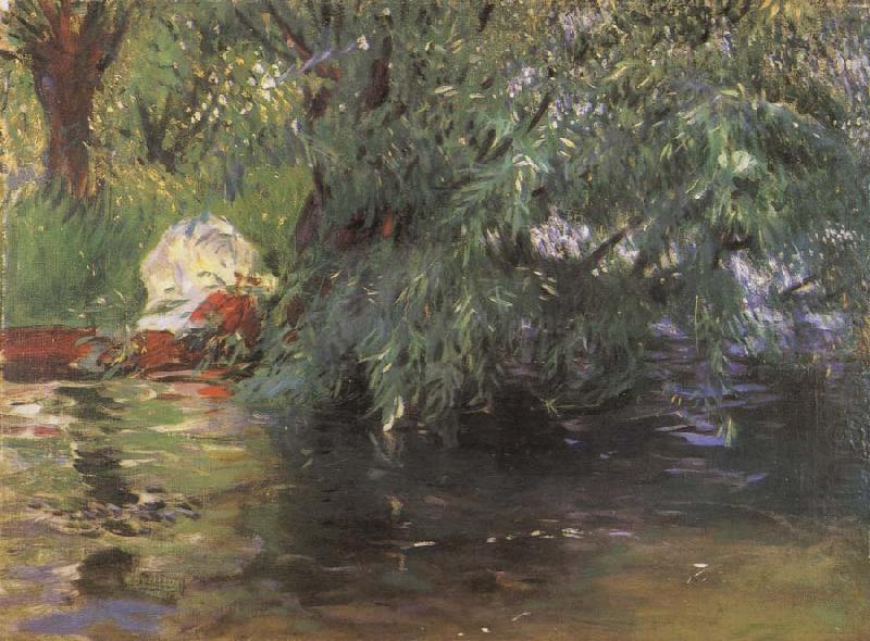 A Backwater Calcot Mill Near Reading, John Singer Sargent